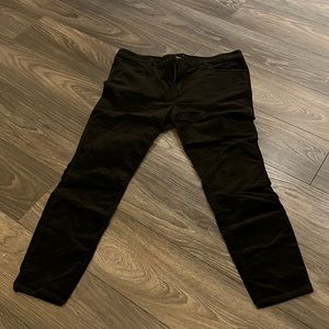 Modern skinny black soft Corduroy pant/jean cute for work and play!